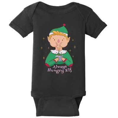 Always Hungry Elf Baby Bodysuit