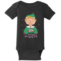 Always Hungry Elf Baby Bodysuit