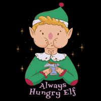 Always Hungry Elf Baby Bodysuit