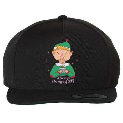 Always Hungry Elf Wool Snapback Cap