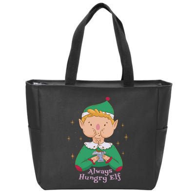 Always Hungry Elf Zip Tote Bag