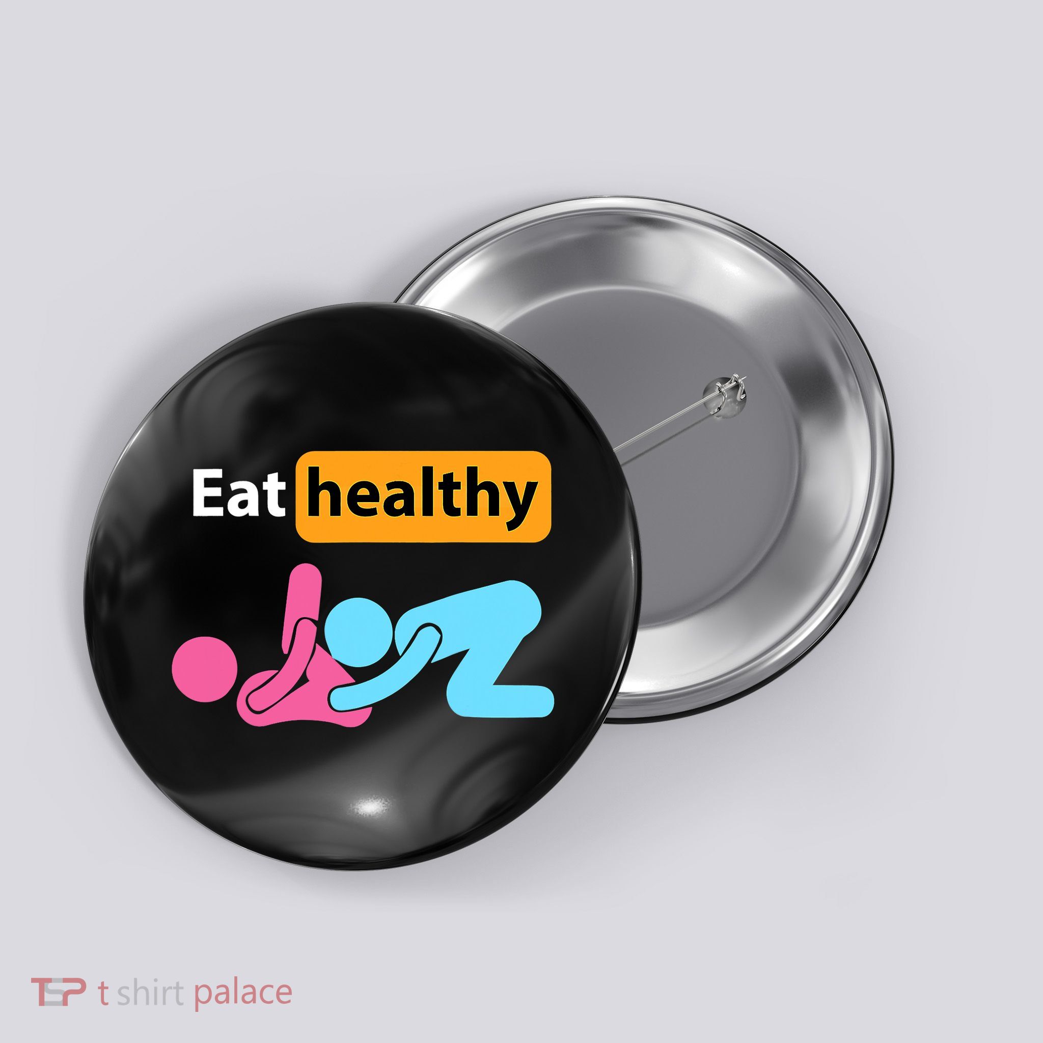 Adult Humor Eating Healthy Valentines Day Button