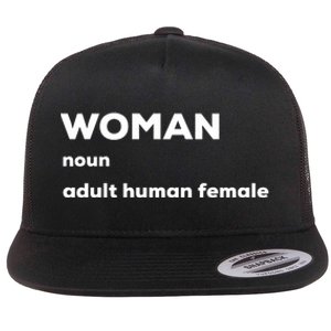 Adult Human Female Flat Bill Trucker Hat