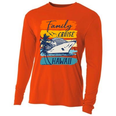 Aloha Hawaii Family Cruise Vacation Trip Cool Gift Cooling Performance Long Sleeve Crew