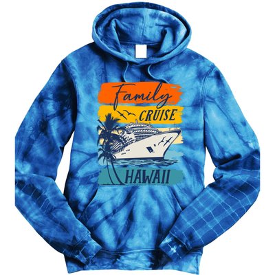 Aloha Hawaii Family Cruise Vacation Trip Cool Gift Tie Dye Hoodie