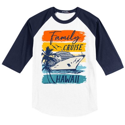 Aloha Hawaii Family Cruise Vacation Trip Cool Gift Baseball Sleeve Shirt