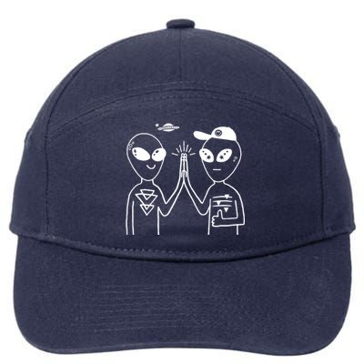 Alien High Five 7-Panel Snapback Hat