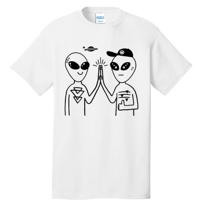 Alien High Five Tall T-Shirt