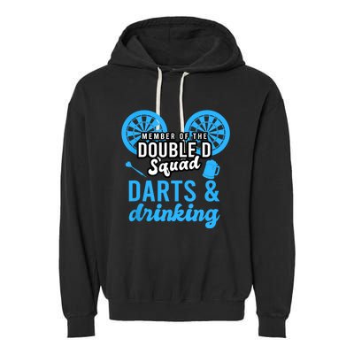 Adult Humor For Dart Player In Pub Funny Dart Garment-Dyed Fleece Hoodie