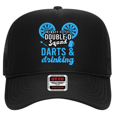 Adult Humor For Dart Player In Pub Funny Dart High Crown Mesh Back Trucker Hat