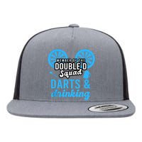 Adult Humor For Dart Player In Pub Funny Dart Flat Bill Trucker Hat