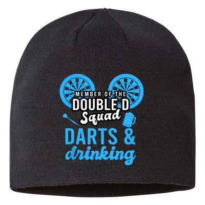 Adult Humor For Dart Player In Pub Funny Dart Sustainable Beanie