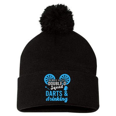 Adult Humor For Dart Player In Pub Funny Dart Pom Pom 12in Knit Beanie