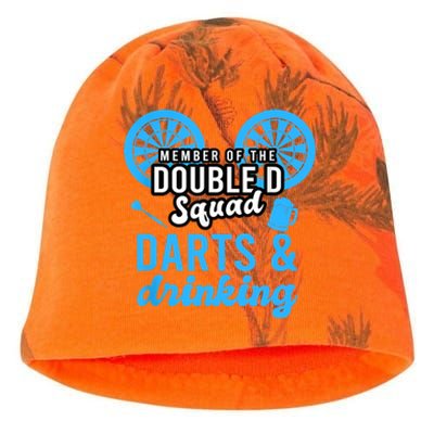 Adult Humor For Dart Player In Pub Funny Dart Kati - Camo Knit Beanie