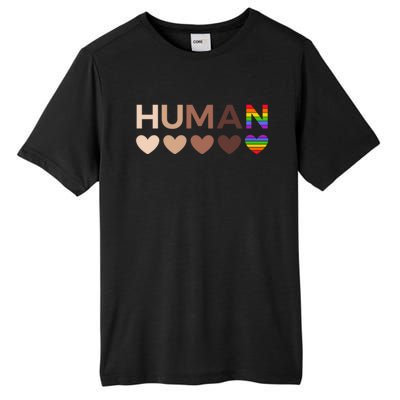 Allinclusive Hearts For Blm Racial Justice And Hu Equality Meaningful Gift Tall Fusion ChromaSoft Performance T-Shirt