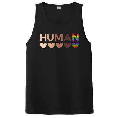 Allinclusive Hearts For Blm Racial Justice And Hu Equality Meaningful Gift PosiCharge Competitor Tank