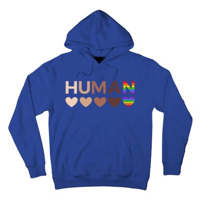 Allinclusive Hearts For Blm Racial Justice And Hu Equality Meaningful Gift Hoodie