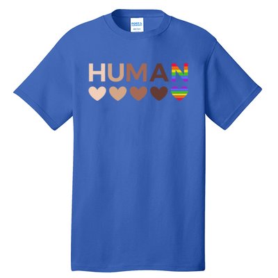 Allinclusive Hearts For Blm Racial Justice And Hu Equality Meaningful Gift Tall T-Shirt