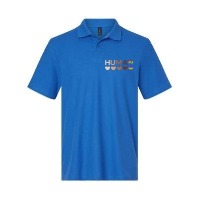 Allinclusive Hearts For Blm Racial Justice And Hu Equality Meaningful Gift Softstyle Adult Sport Polo