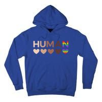 Allinclusive Hearts For Blm Racial Justice And Hu Equality Meaningful Gift Tall Hoodie