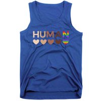 Allinclusive Hearts For Blm Racial Justice And Hu Equality Meaningful Gift Tank Top