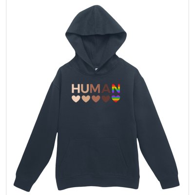 Allinclusive Hearts For Blm Racial Justice And Hu Equality Meaningful Gift Urban Pullover Hoodie