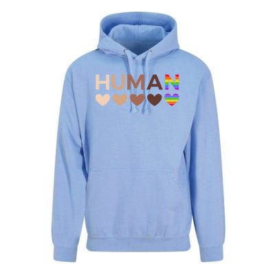 Allinclusive Hearts For Blm Racial Justice And Hu Equality Meaningful Gift Unisex Surf Hoodie