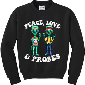 Alien Humor Funny Alien Lover Funny UFO Believe In Alien Kids Sweatshirt