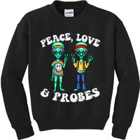 Alien Humor Funny Alien Lover Funny UFO Believe In Alien Kids Sweatshirt