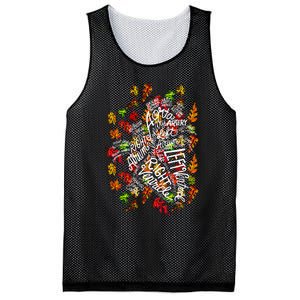 Anatomical Heart Fall Leaves Medical White Word Cloud Art Mesh Reversible Basketball Jersey Tank