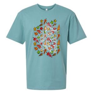 Anatomical Heart Fall Leaves Medical White Word Cloud Art Sueded Cloud Jersey T-Shirt