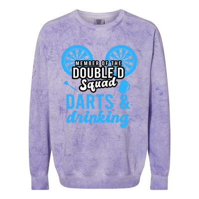 Adult humor for dart player in pub funny dart Colorblast Crewneck Sweatshirt