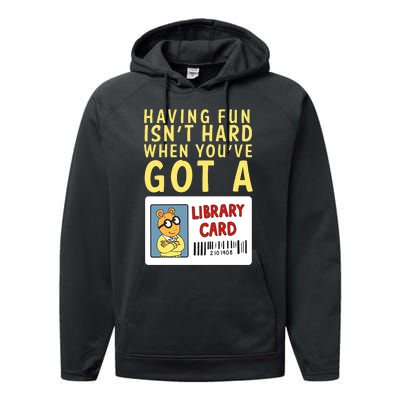 Arthur Having Fun Isnt Hard Gift Performance Fleece Hoodie