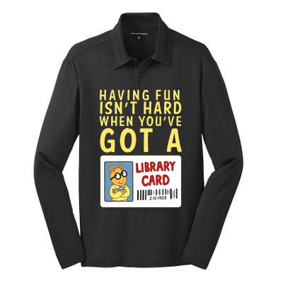 Arthur Having Fun Isnt Hard Gift Silk Touch Performance Long Sleeve Polo