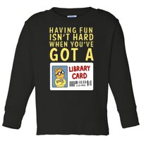 Arthur Having Fun Isnt Hard Gift Toddler Long Sleeve Shirt