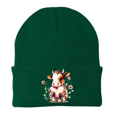 A Heart For Sweet Cow Funny animal Knit Cap Winter Beanie