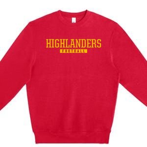 Adams Highlanders Football Premium Crewneck Sweatshirt