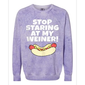 Adult Humor Funny Hot Dog Colorblast Crewneck Sweatshirt