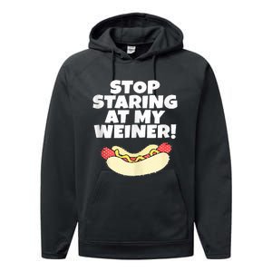 Adult Humor Funny Hot Dog Performance Fleece Hoodie