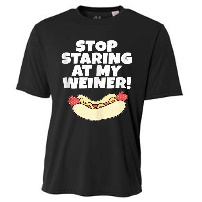 Adult Humor Funny Hot Dog Cooling Performance Crew T-Shirt