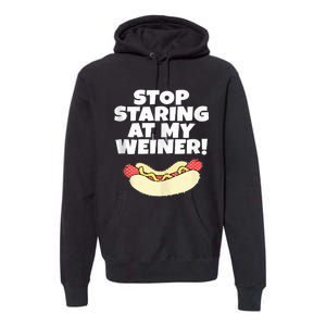 Adult Humor Funny Hot Dog Premium Hoodie