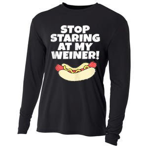 Adult Humor Funny Hot Dog Cooling Performance Long Sleeve Crew