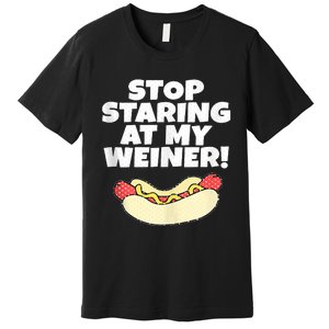 Adult Humor Funny Hot Dog Premium T-Shirt