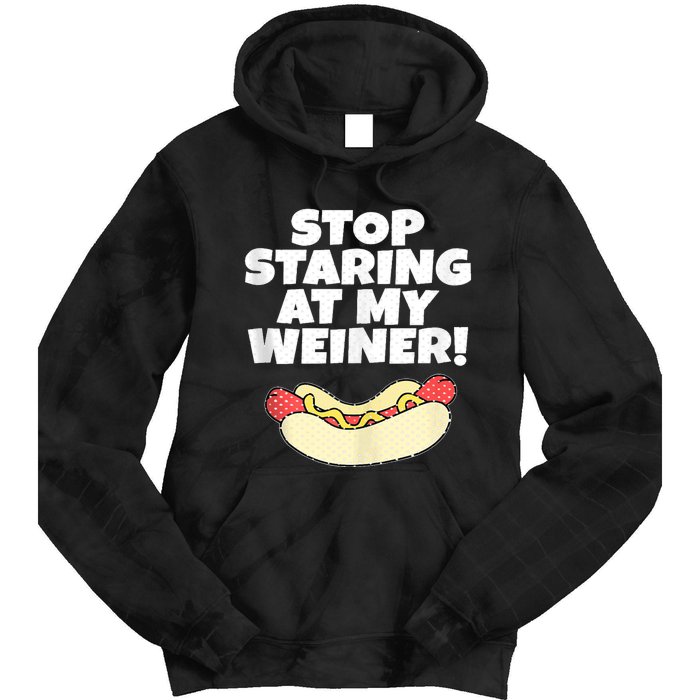 Adult Humor Funny Hot Dog Tie Dye Hoodie