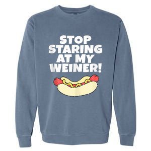 Adult Humor Funny Hot Dog Garment-Dyed Sweatshirt