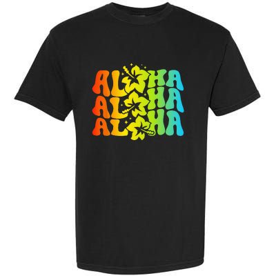 Aloha Hawaiian Flower Hawaii Vacation Garment-Dyed Heavyweight T-Shirt