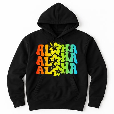 Aloha Hawaiian Flower Hawaii Vacation Hoodie