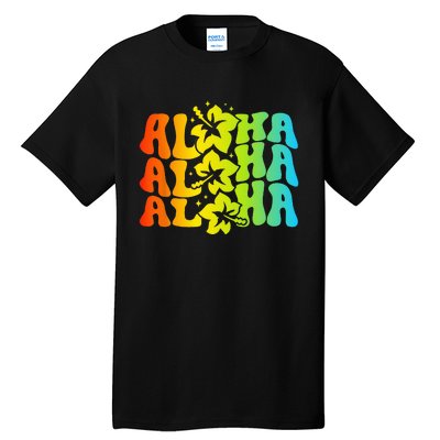 Aloha Hawaiian Flower Hawaii Vacation Tall T-Shirt