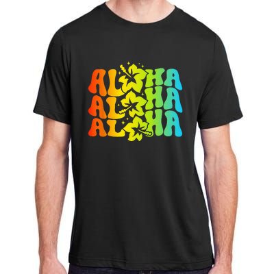 Aloha Hawaiian Flower Hawaii Vacation Adult ChromaSoft Performance T-Shirt