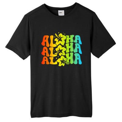 Aloha Hawaiian Flower Hawaii Vacation Tall Fusion ChromaSoft Performance T-Shirt